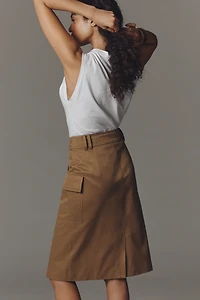 Mare Belted Cargo Pencil Skirt