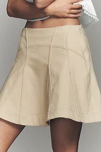 By Anthropologie Waisted Panel Mini Skirt