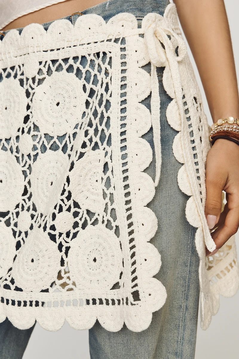 Muse Assembly Mildred Cotton Crochet Skirt