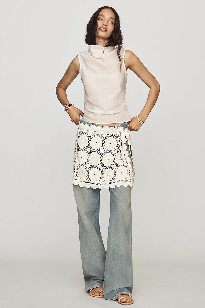 Muse Assembly Mildred Cotton Crochet Skirt