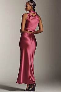 Acler Shortgreen Maxi Slip Skirt