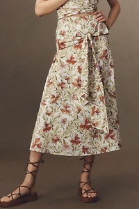 En Saison Alexane Bow Midi Skirt