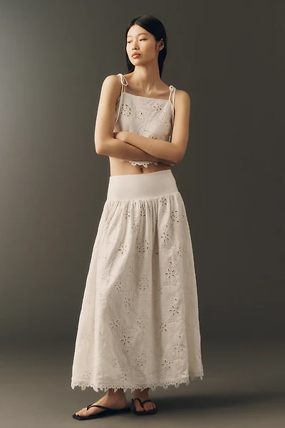 En Saison Analise Eyelet Maxi Skirt