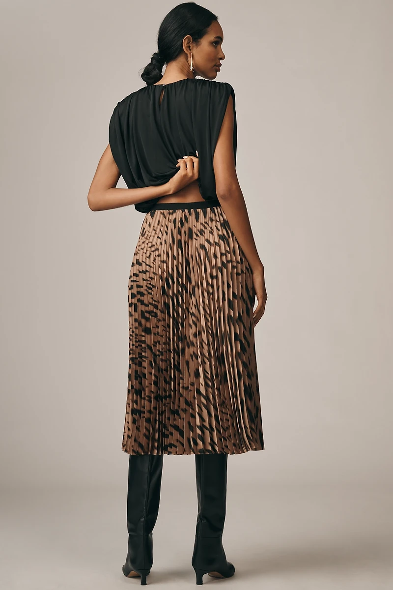 Sanctuary Nostalgia Pleated Midi Skirt