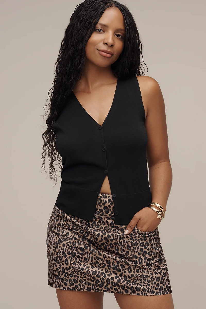 Sanctuary Printed Stretch Mini Skirt