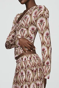 Farm Rio Medal Midi Skirt