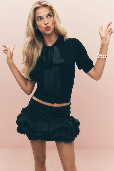 NIA Ines Bubble Mini Skirt