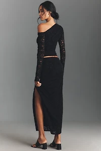 NIA Selena Lace Midi Skirt