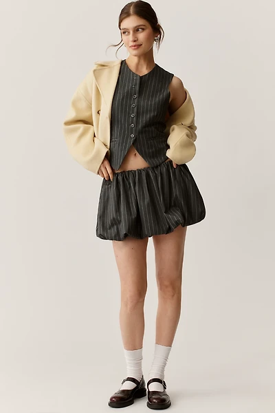 NIA Tropez Bubble-Hem Mini Skirt