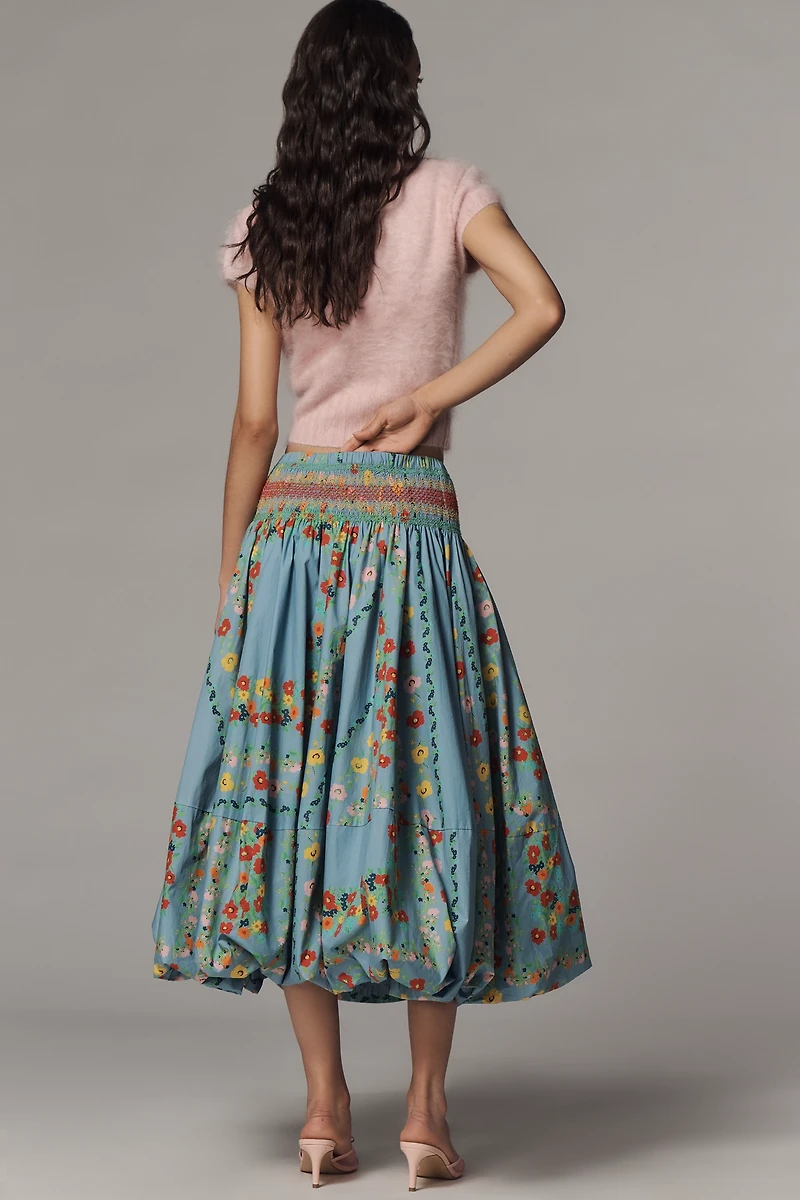Hope for Flowers by Tracy Reese Bubble-Hem Midi Skirt