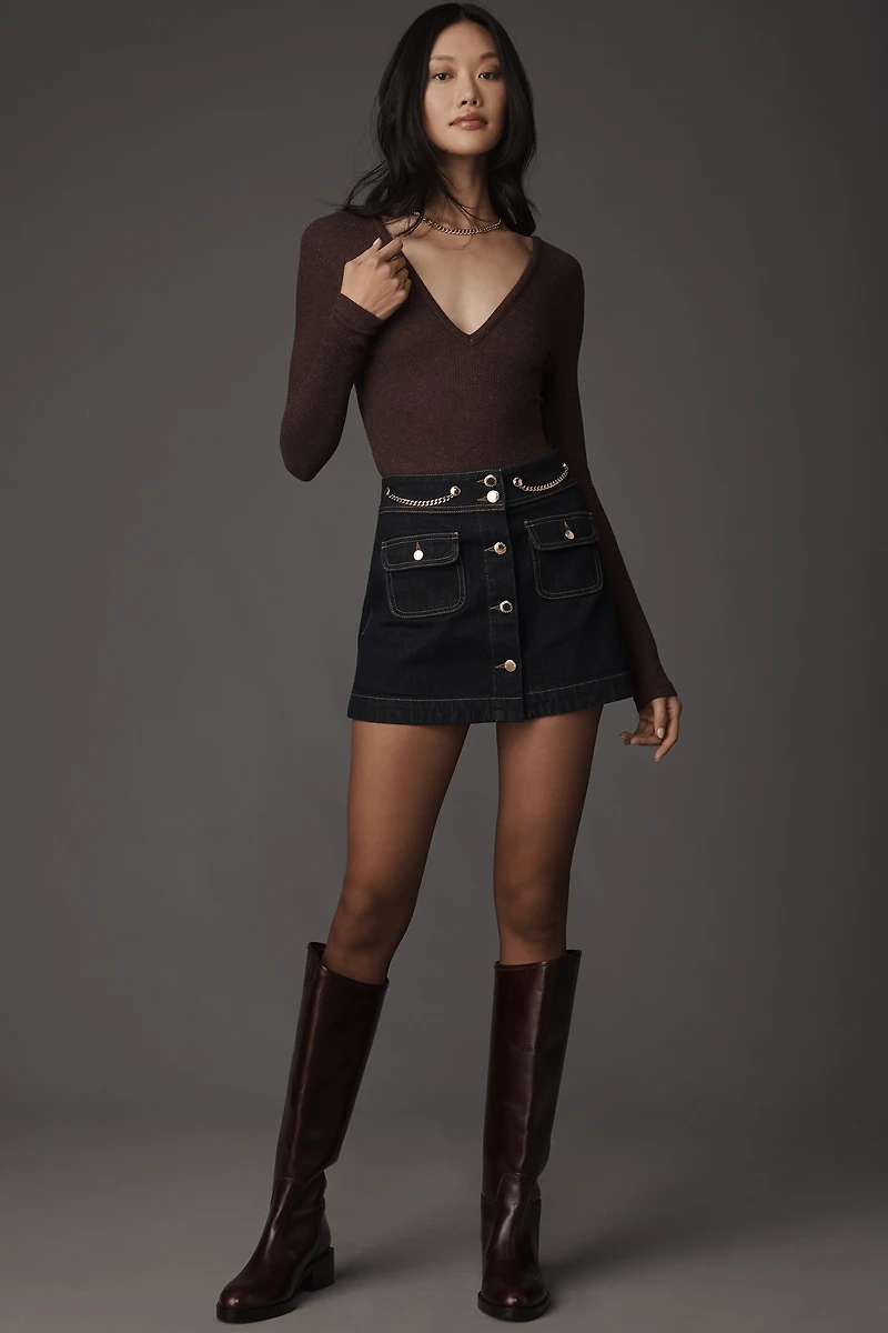 Retrofete Kornelia Denim Mini Skirt