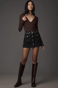 Retrofete Kornelia Denim Mini Skirt
