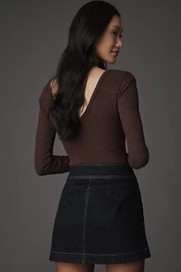 Retrofete Kornelia Denim Mini Skirt