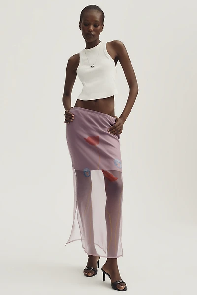 OhSevenDays Kim Sheer Chiffon Skirt