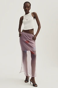 OhSevenDays Kim Sheer Chiffon Skirt