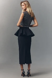 Ronny Kobo Eden Peplum Column Skirt