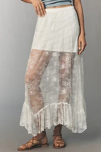 Walter Baker Gracelyn Lace Midi Skirt