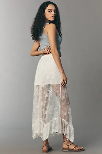 Walter Baker Gracelyn Lace Midi Skirt
