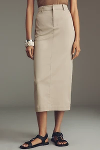 SER.O.YA Majed Cotton Stretch Midi Skirt