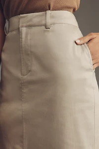SER.O.YA Majed Cotton Stretch Midi Skirt