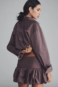 SER.O.YA Soleil Mini Bubble-Hem Skirt