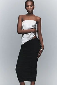 SER.O.YA Auralee Mesh Midi Skirt