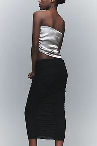 SER.O.YA Auralee Mesh Midi Skirt