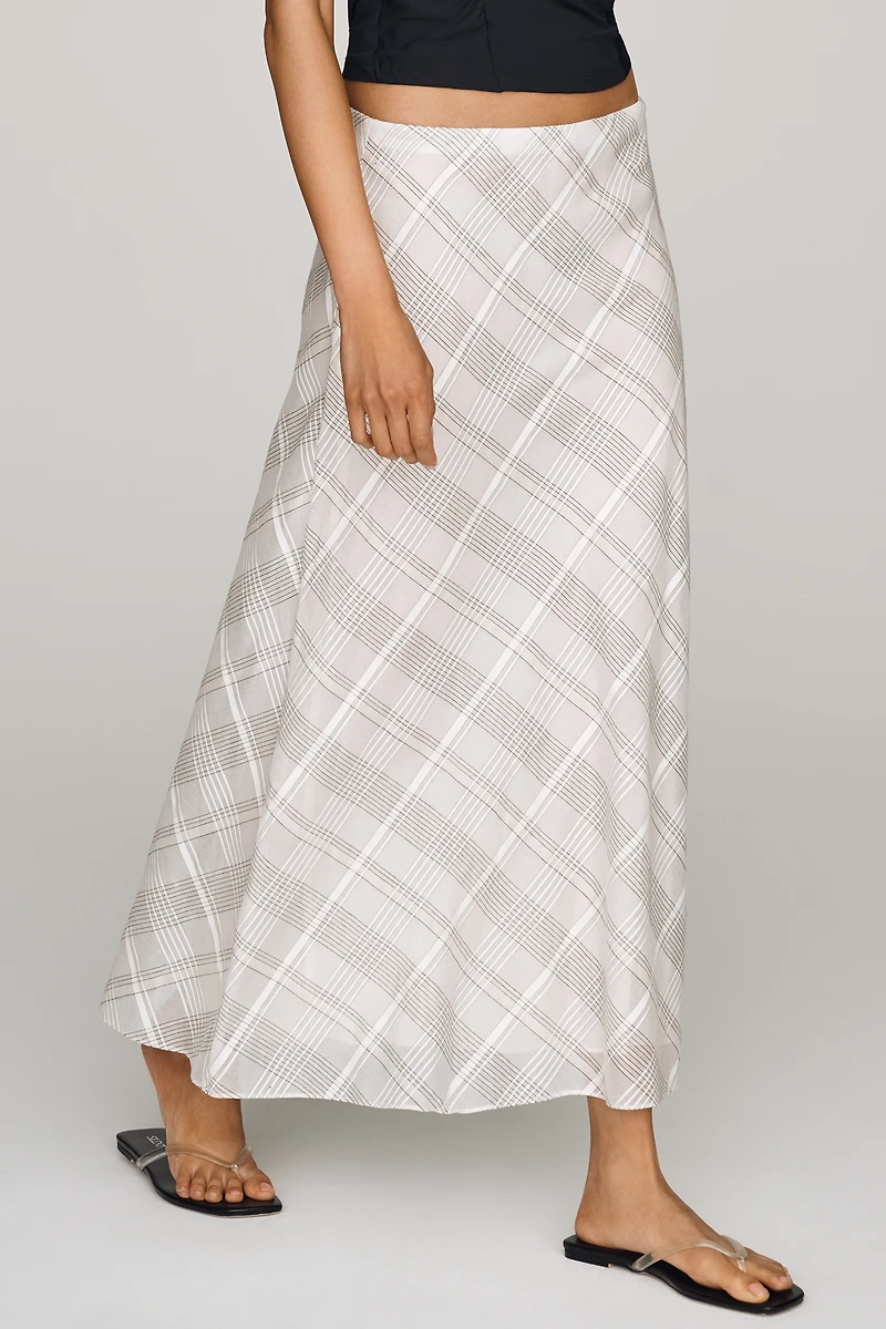 rag & bone Wren Plaid Midi Skirt