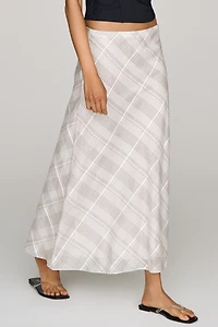 rag & bone Wren Plaid Midi Skirt