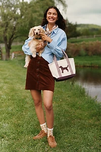 The Colette Corduroy Mini Skirt by Maeve