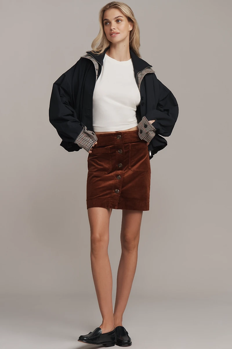 The Colette Corduroy Mini Skirt by Maeve