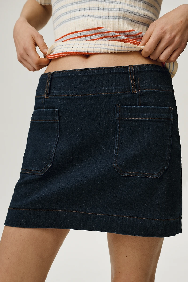 The Colette Denim Skort by Maeve