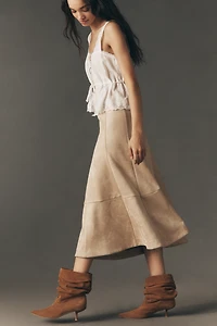 Elodie The Label Luke Vegan Suede Skirt