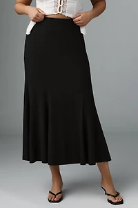 Eloquii Plus Trumpet Jersey Midi Skirt
