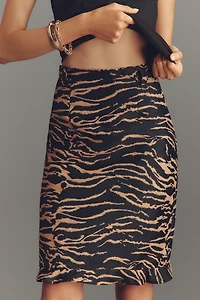 Baum und Pferdgarten Smilla Tie-Belt Zebra Knee-Length Pencil Skirt