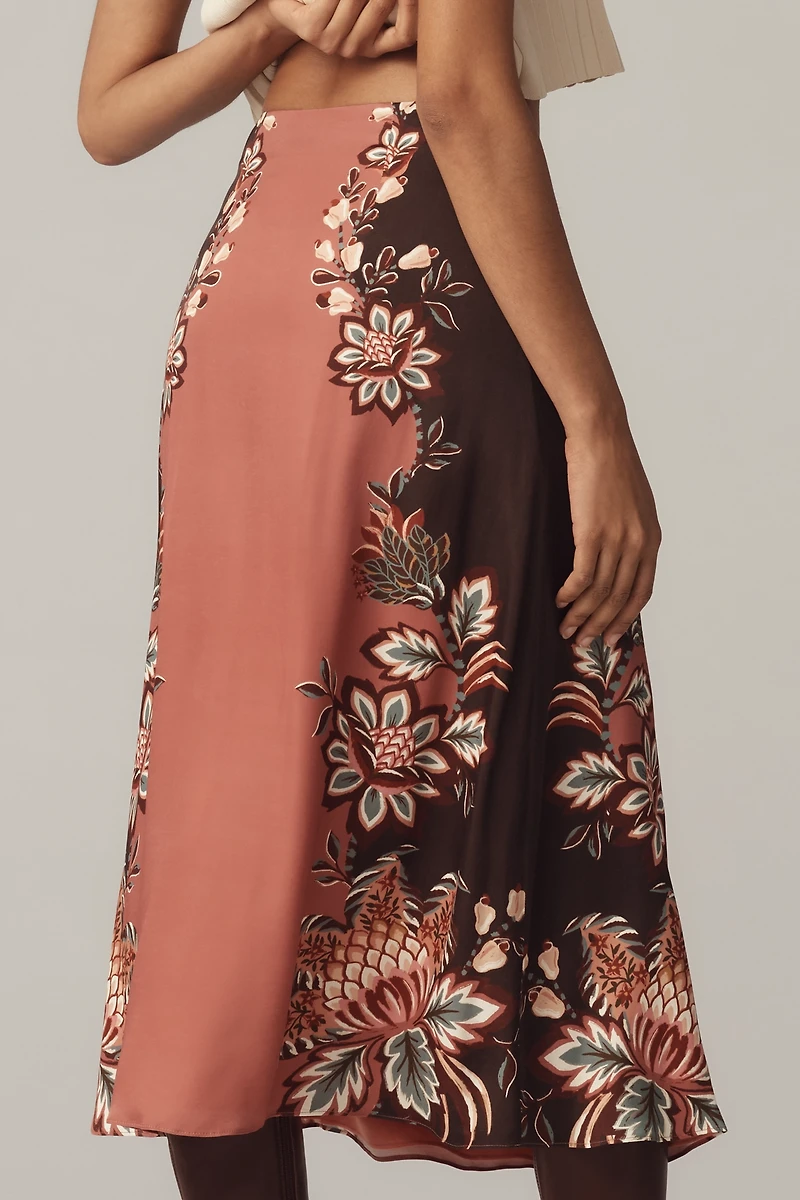 Farm Rio Printed Slip Maxi Skirt