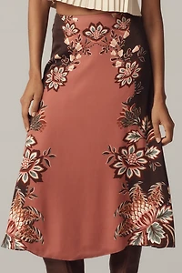 Farm Rio Printed Slip Maxi Skirt