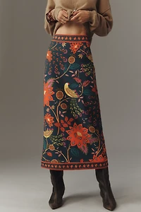 Farm Rio Punto Roma Midi Pencil Skirt