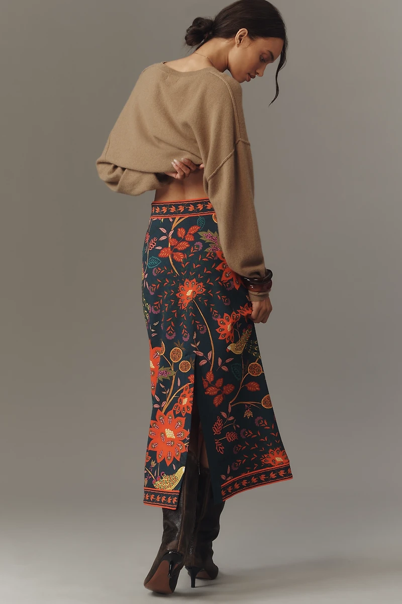 Farm Rio Punto Roma Midi Pencil Skirt