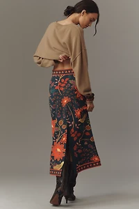 Farm Rio Punto Roma Midi Pencil Skirt