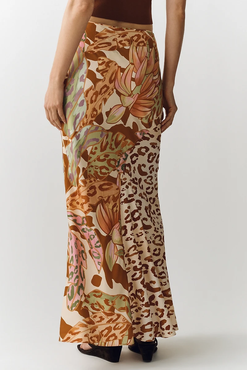 Farm Rio Mixed Print Slip Skirt