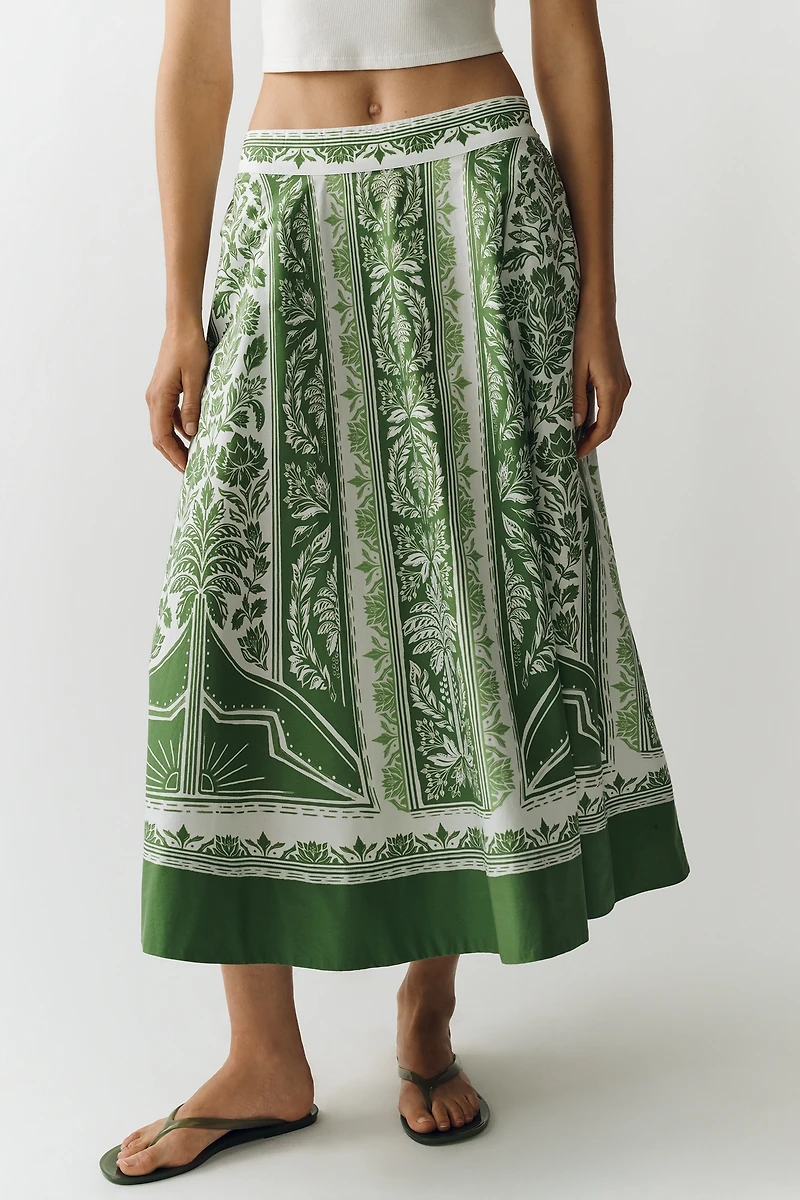 Farm Rio Pleated Skirt