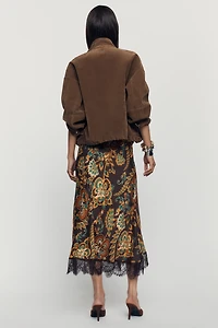 Farm Rio x Anthropologie Lace Trim Skirt