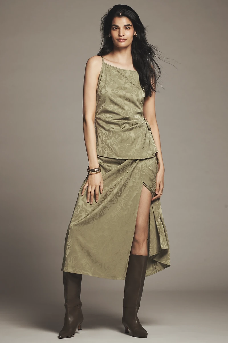 Scotch & Soda Fluid Wrap Midi Skirt