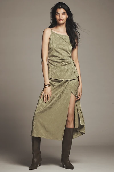 Scotch & Soda Fluid Wrap Midi Skirt