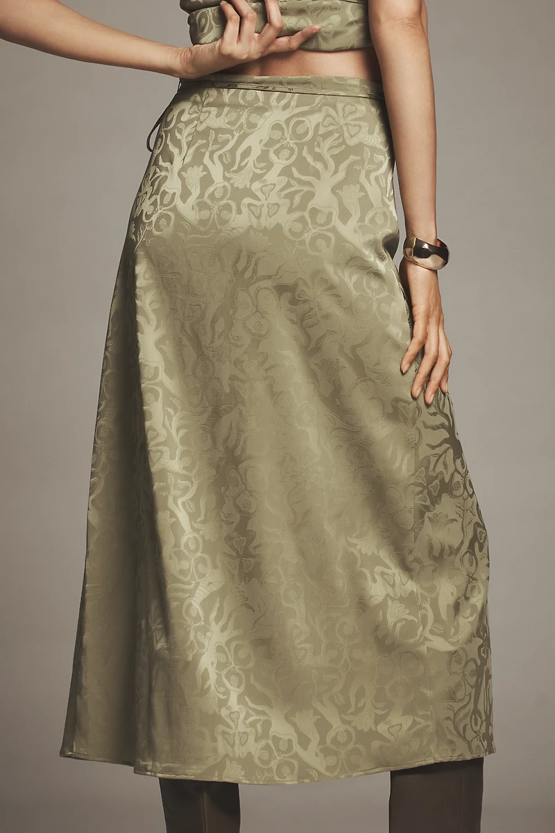 Scotch & Soda Fluid Wrap Midi Skirt