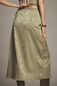 Scotch & Soda Fluid Wrap Midi Skirt