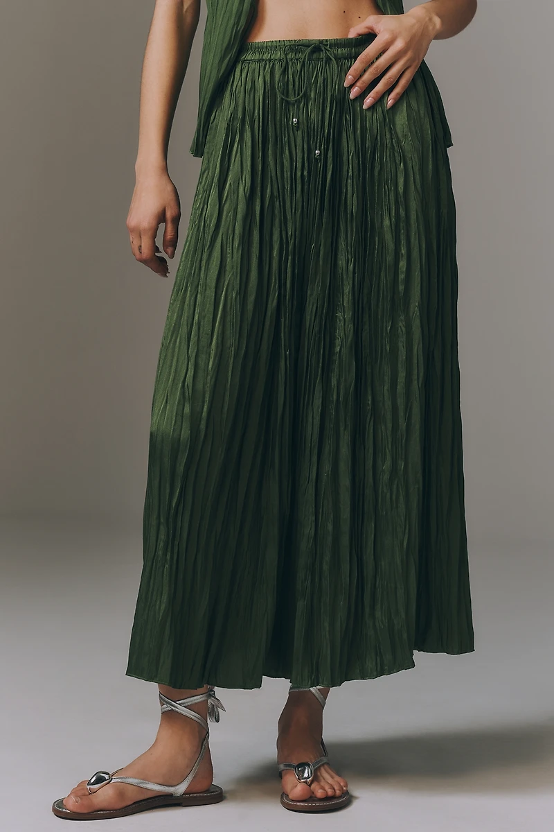 Scotch & Soda Pleated Midi Skirt