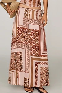 Scotch & Soda Printed Midi Skirt