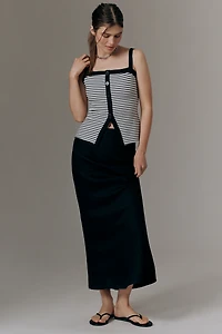 The Tilda Maxi Slip Skirt: Linen Edition